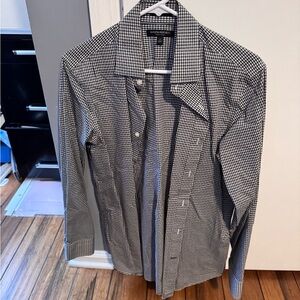Banana Republic Monochrome Checkered Shirt
